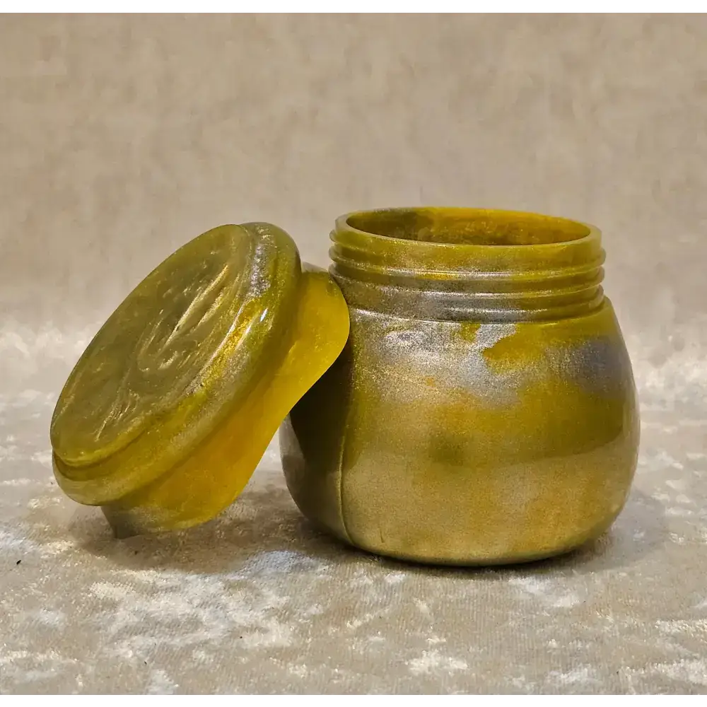 Resin Jar With Screw On Lid Decorative Storage Pudding Pot Container  14