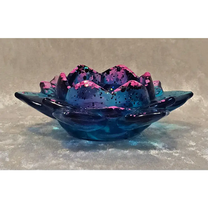 Resin Lotus Flower Candle Holder  2