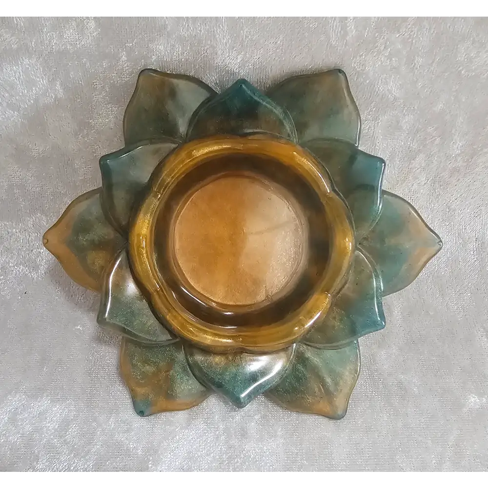 Resin Lotus Flower Candle Holder 16