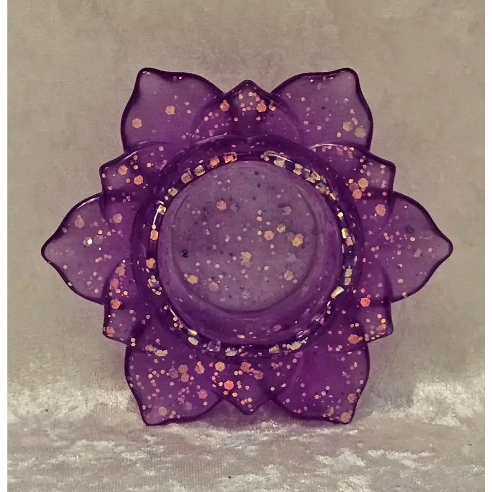 Resin Lotus Flower Candle Holder  3