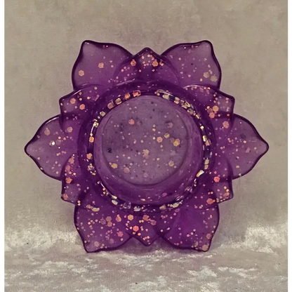Resin Lotus Flower Candle Holder  3